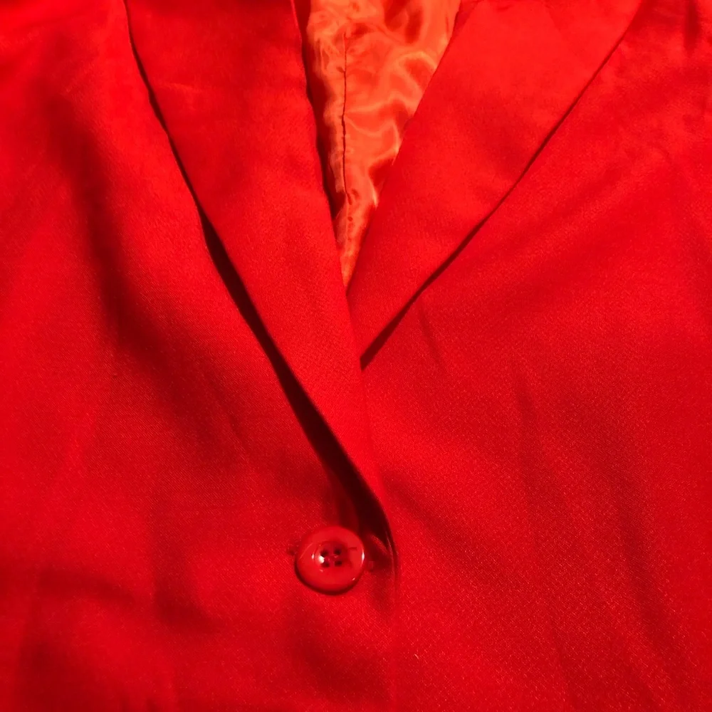 PRETTYLITTLETHING red longline oversized blazer - Picture 5 of 13